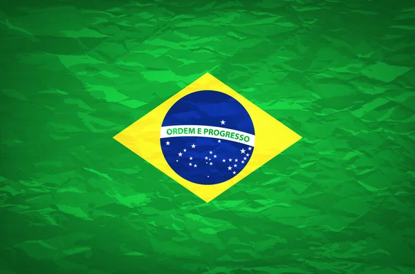 An old grunge flag of Brazil state vector — Stock Vector