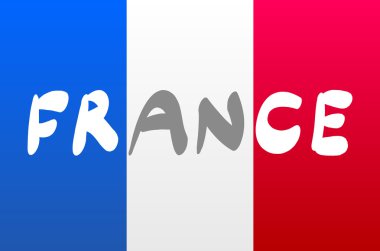 Grunge bayrak Fransa Ulusal vektör