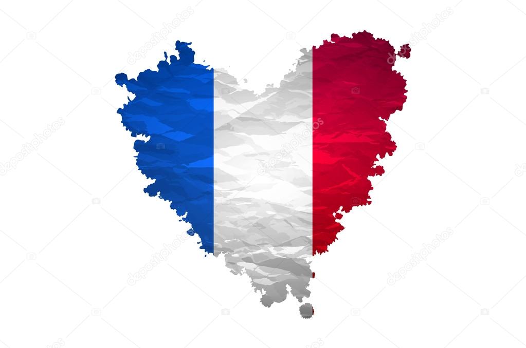 Vive La France Hand Painted National Flag Vector Stock Vector C Romanchik Ruslan Gmail Com 116710000
