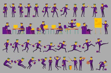 İş çözümü. İş kavramı illüstrasyon vektör