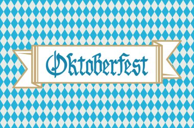 Oktoberfest arka plan afiş ve metin Oktoberfest vektör ile