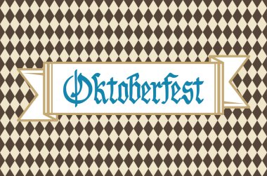 Oktoberfest arka plan afiş ve metin Oktoberfest vektör ile