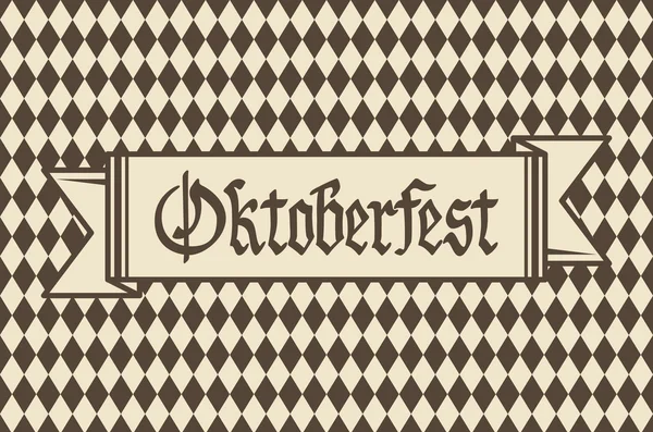 Oktoberfest arka plan afiş ve metin Oktoberfest vektör ile