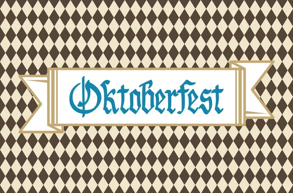 Oktoberfest arka plan afiş ve metin Oktoberfest vektör ile