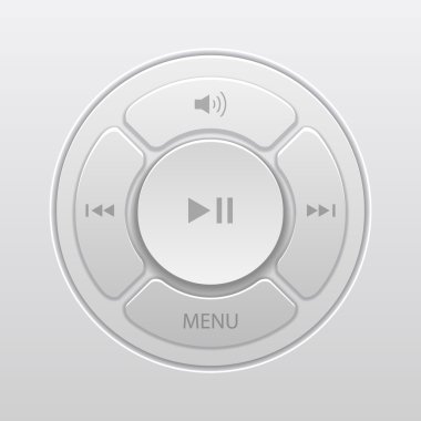 arayüz tasarım öğeleri için müzik çalar simgeler vektör