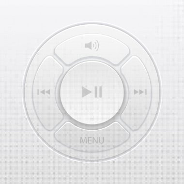 arayüz tasarım öğeleri için müzik çalar simgeler vektör