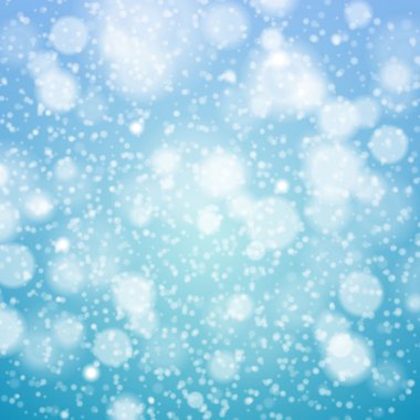 Noel kar taneleri arka plan bulanık. vektör çizim.