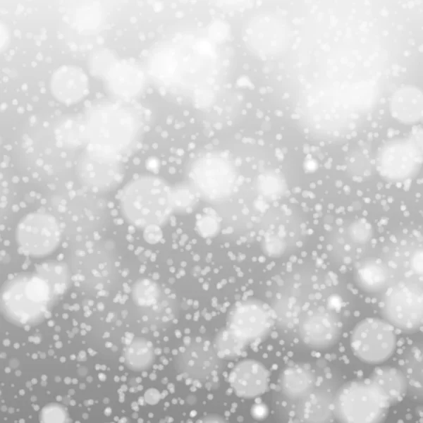 Chute de neige sur le gris - image vectorielle gris — Image vectorielle