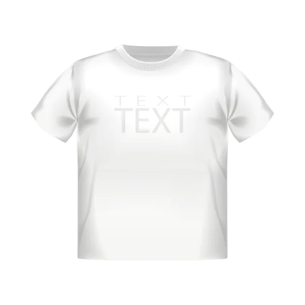 White vector t-shirt design template white isolated design sport — Stock Vector