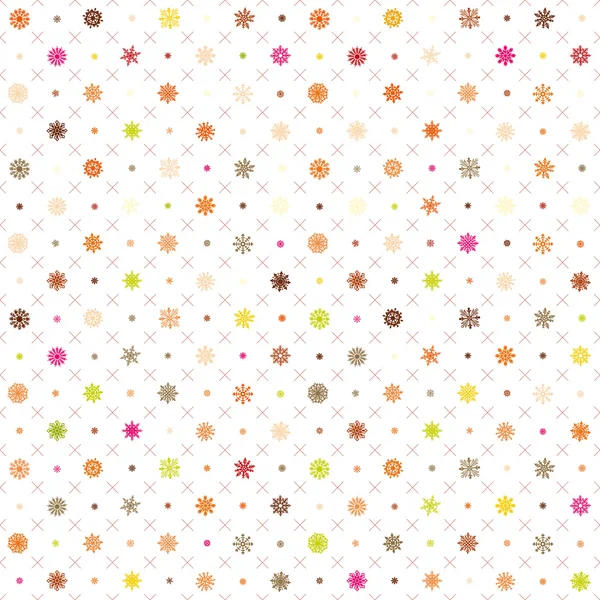 Modèle vectoriel sans couture : Guirlande de Noël sur fond blanc — Image vectorielle