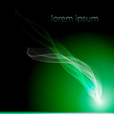 Vektör arka duman plan izole, akış, dinamik, ışık, soyut, t