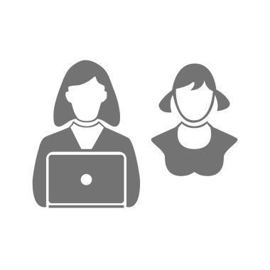 iş adamı vektör simgesi simgesi, ofis, iletişim