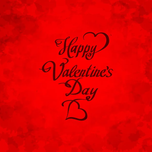 Happy Valentines Day hand belettering - handgemaakte kalligrafie, vector — Stockvector