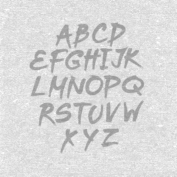 Hand drawn and sketched font, vector sketch style alphabet. — Stock Vector