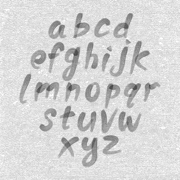 Fonte desenhada à mão e esboçada, alfabeto de estilo de esboço vetorial . —  Vetores de Stock