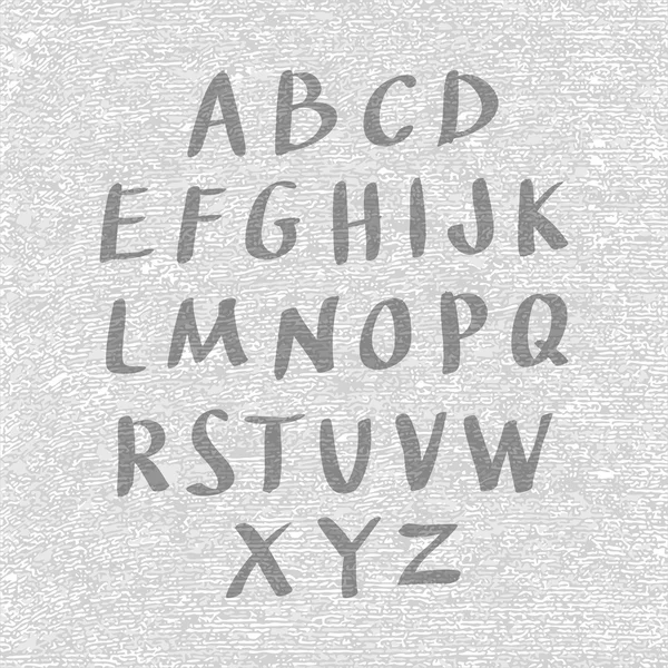 Hand drawn and sketched font, vector sketch style alphabet. — Stock Vector