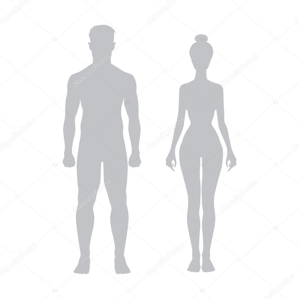 man and woman icon body vector figure sport 