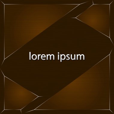 Gümüş çember çerçeve ahşap doku, vektör çizim ile. EPS-10