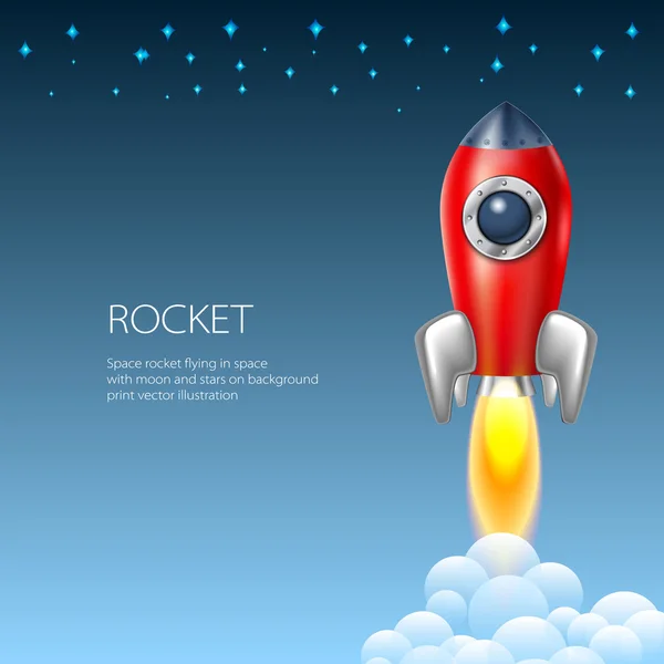 Rocket icon  space, vector, illustration, fire, symbol, flame, cartoon, — Stock Vector