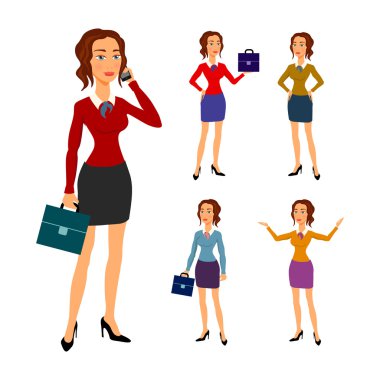 Üç farklı vücut resimde güzel esmer işkadını gözlük poz verme hareketleri