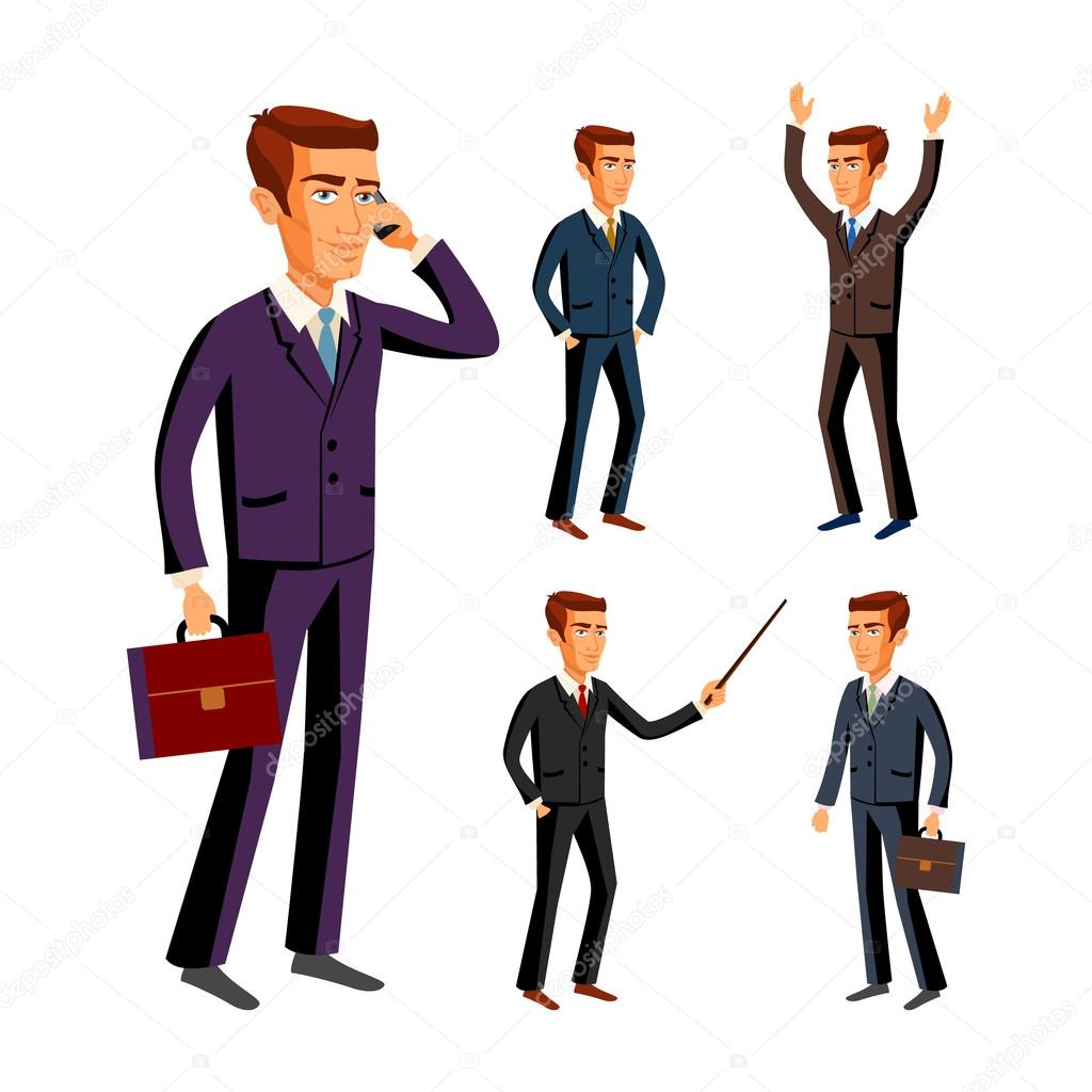 Businessman wearing suits. vector, business, businessman, male, illustration, suit, 