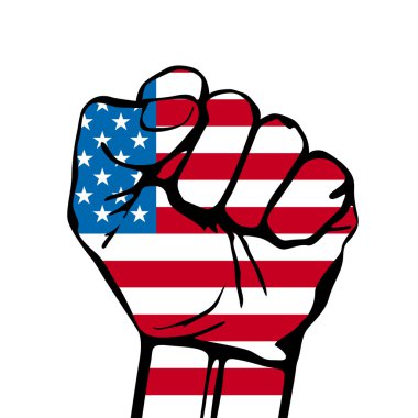 Liberty, ABD bayrağı arka plan konseptiyle gücünü.