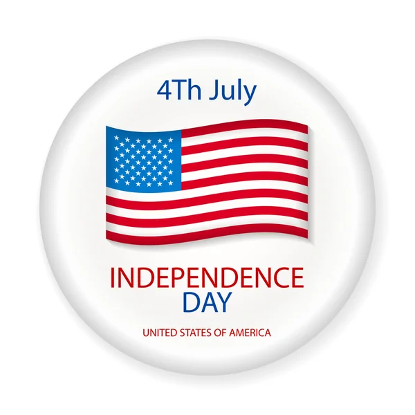 Ημέρα ανεξαρτησίας αμερικανική σημάδια κρεμαστά με αλυσίδα, εικονογράφηση φορέας — Διανυσματικό Αρχείο