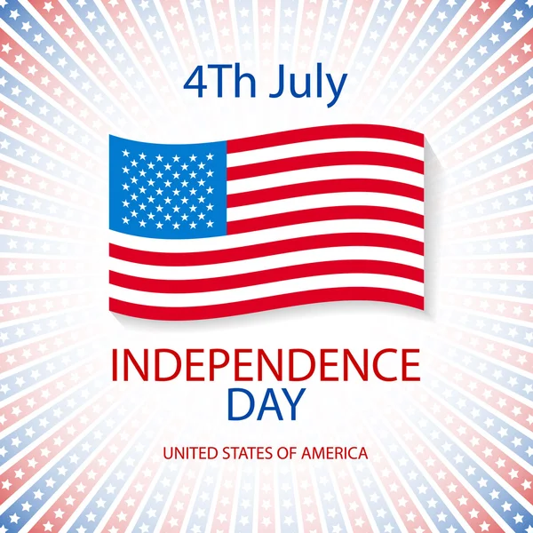 Den nezávislosti americký nápisy s řetězem, vektorové ilustrace — Stockový vektor