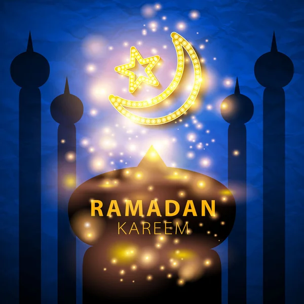 Ramadan Kareem, fond de salutation, eps 10 — Image vectorielle