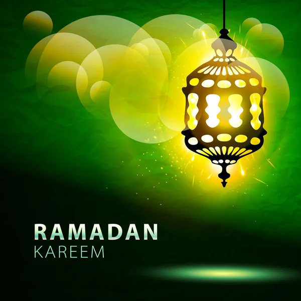 Ramadan Kareem, begroeting achtergrond, EPS-10 — Stockvector