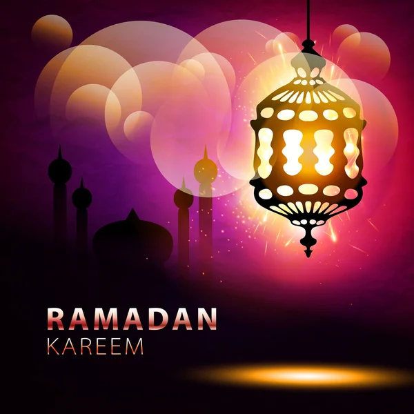 Ramadán Kareem, pozdrav pozadí, eps 10 — Stockový vektor
