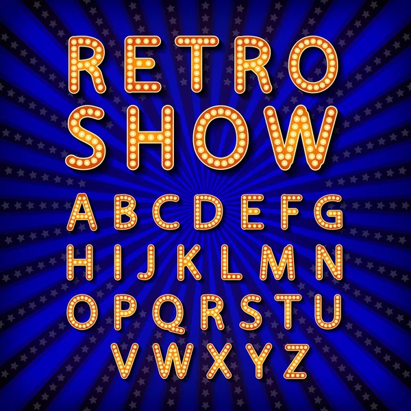 Letras set retro Vector Art Stock Images | Depositphotos