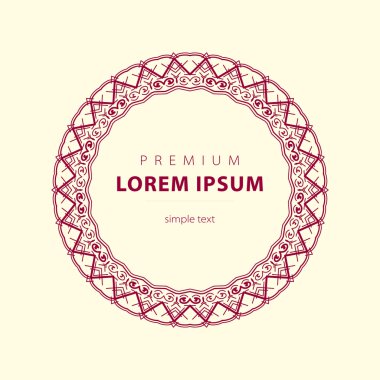 Vektör soyut çerçeveler logo Şablonlar çizgi stilini ayarla. 