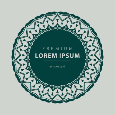 Vektör soyut çerçeveler logo Şablonlar çizgi stilini ayarla. 