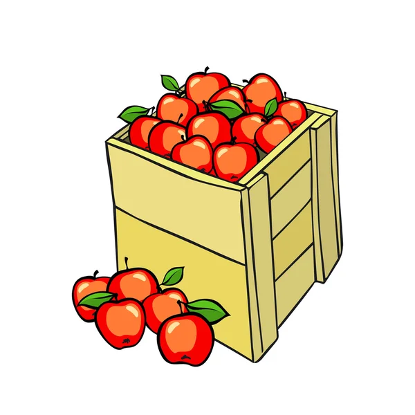 Vintage barevné apple harvest sada. Plně upravitelné vektorové Eps10. — Stockový vektor