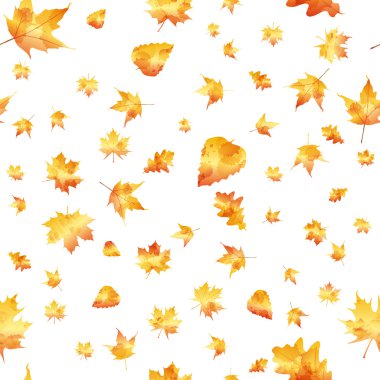Sonbahar yapraklarının kusursuz deseni