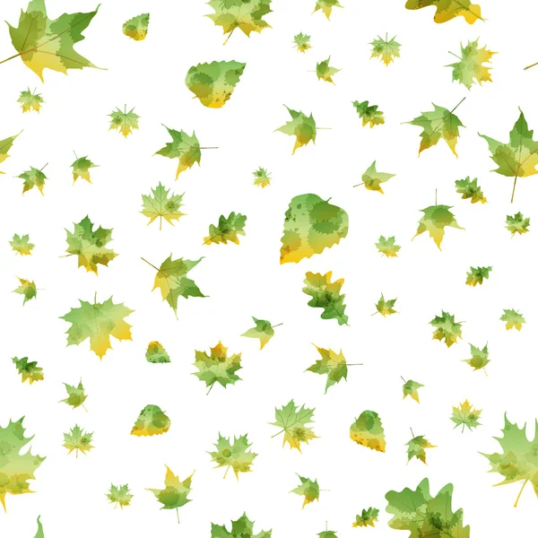 Motif sans couture des feuilles d'automne — Image vectorielle