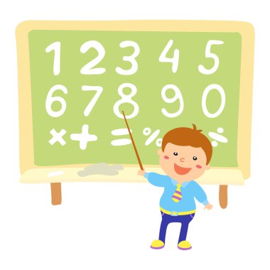 Dizüstü bilgisayar eğitim kavramı simgeler, öğrenme ve çalışma odasında düz tasarım stili ile öğrenci