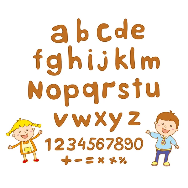 ABC for kids alphabet, illustration, vector, kids, children, fun, — Stock Vector