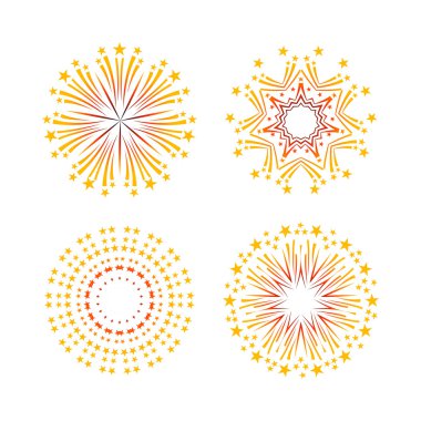 Arka plan tasarım soyut havai fişek ve Selam ile.