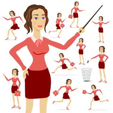 Grafik arka planı ile kollarını ile bir takım elbise giymiş bir iş kadını katlanmış