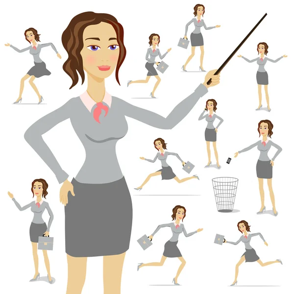 Business Woman vector, business, illustration, suit, adult, female, person, — Stock Vector