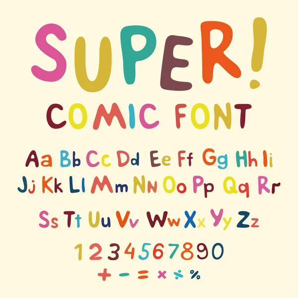 Wow. Creatieve hoog detail lettertype voor uw ontwerp. Het alfabet in de stijl van strips. Grafische pop - art op transparante achtergrond. Heldere cartoon strip. 3D-letters. — Stockvector