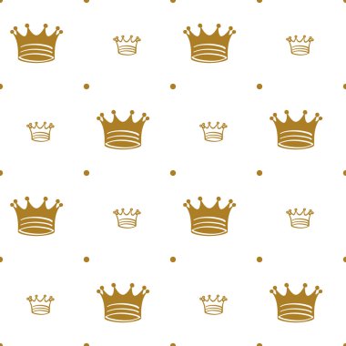 taç ile basit sorunsuz vektör desen