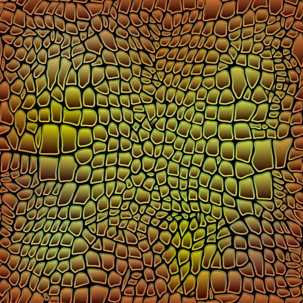 Ilustración vectorial de piel de cocodrilo cocodrilo sin costura — Archivo Imágenes Vectoriales
