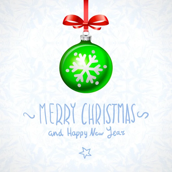 Merry Christmas, and Happy New Year Card — Stockvector