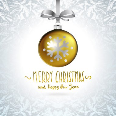 Altın gerçekçi vektör Noel topları .