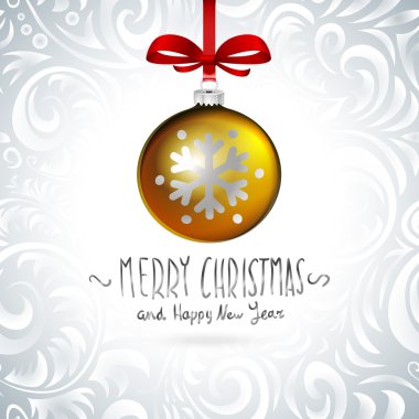 Altın gerçekçi vektör Noel topları .