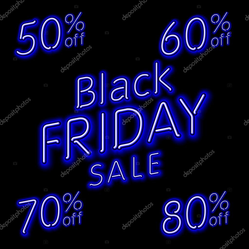Black Friday 50 60 70 80 Retro Light Frame Vector Black Friday 50 60 70 80 Retro Light Frame Vector Ilration Neon Art By Romanchik Ruslan Gmail Com