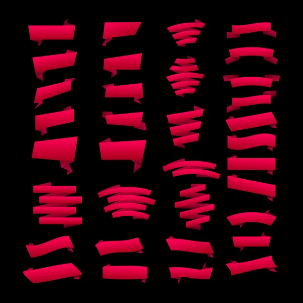 लाल बैनर और लेबल / वेब स्टिकर, टैग, बैनर और लेबल वेब स्टिकर के फ्लैट डिजाइन, टैग, बैनर और लेबल संग्रह। / वेब स्टिकर, टैग, बैनर और लेबल। / वेब स्टिकर, टैग , — स्टॉक वेक्टर